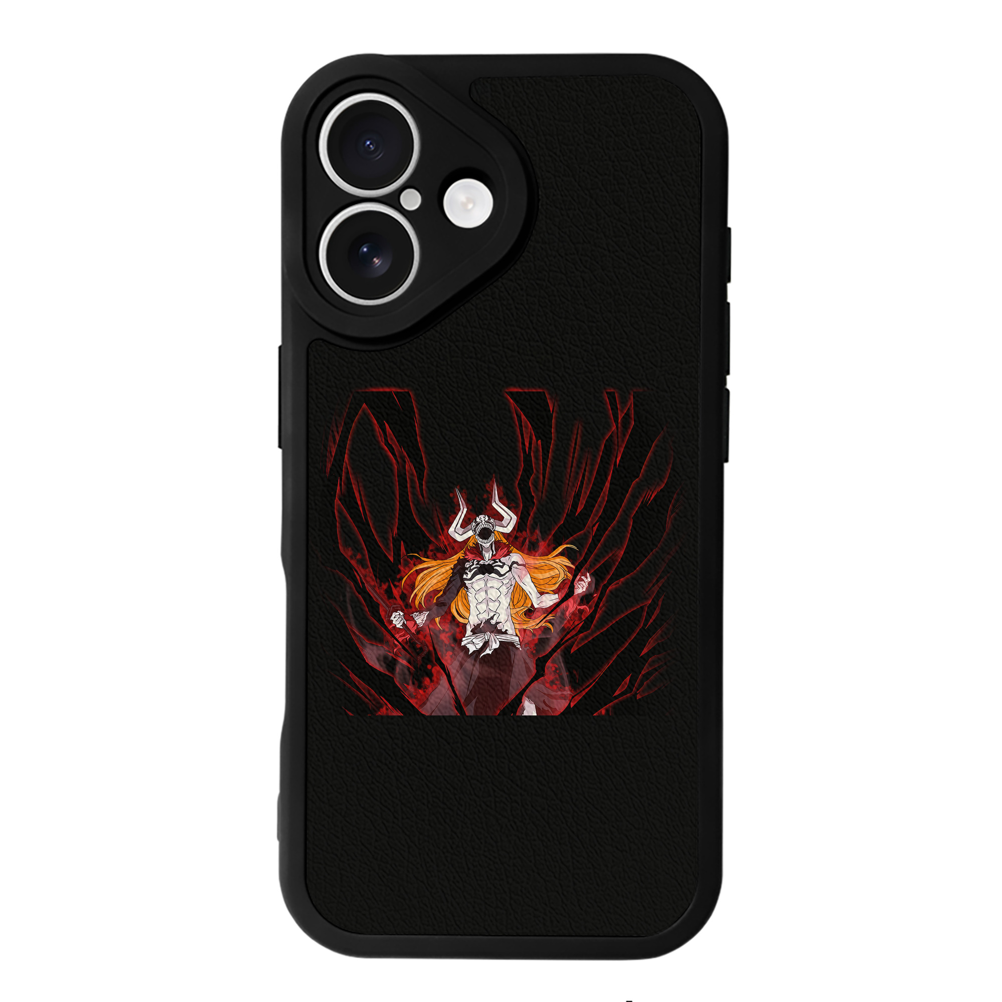 ブリーチ 黒崎一護（くろさき いちご）BLEACH Kurosaki Ichigo 【iPhone 16シリーズ対応】シリコンスマホケース（レザー調） 材質：シリコン